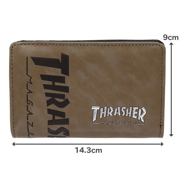 財布 二つ折り 男の子 男子 メンズ THRASHER スラッシャー 型