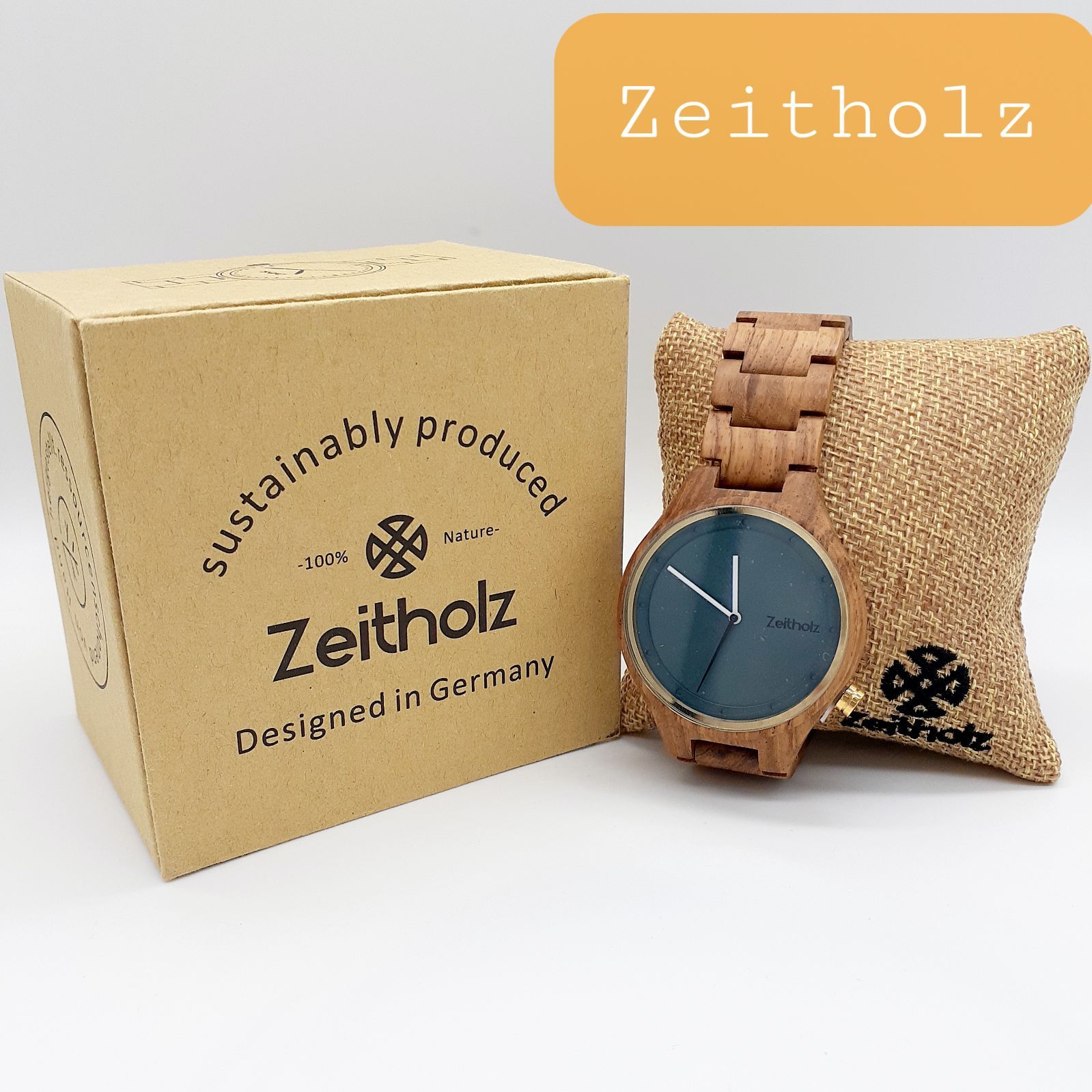 超お買い得！Zeitholz(ゼイソルズ) ドイツ発天然素材の腕時計 - Ｂ.Ｐ