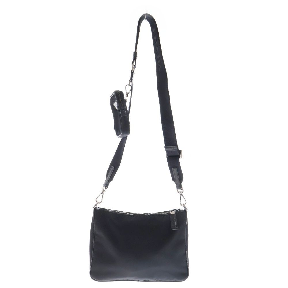 PRADA (プラダ) Re-nylon ショルダーバッグ ブラック ロゴプレート  