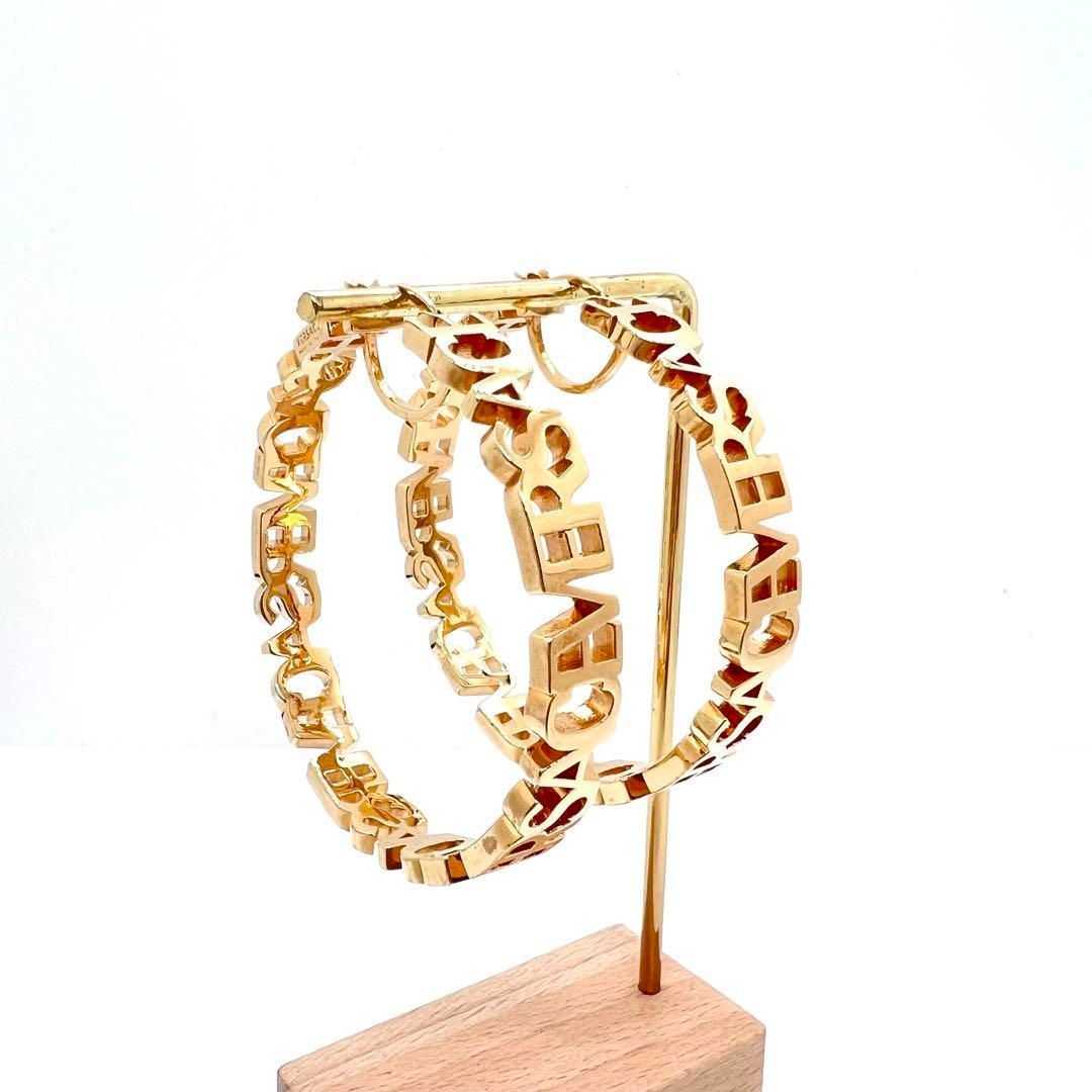 希少✨美品✨ VERSACE ヴェルサーチ ピアス フープ 1002576 希少☆美品☆ VERSACE ヴェルサーチ ピアス フープ 1002576