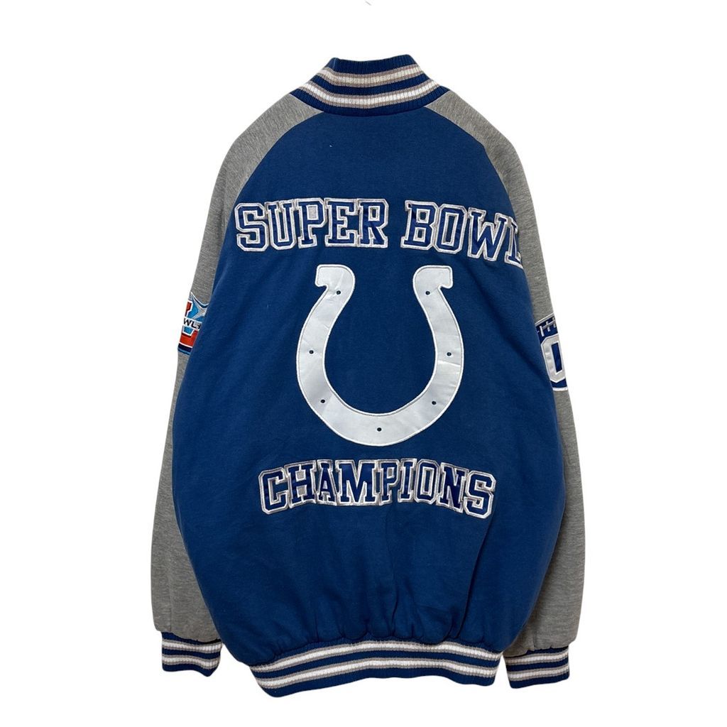 NFL】コルツ スーパーボウルチャンピオンズ 中綿入りスタジャン S-3092