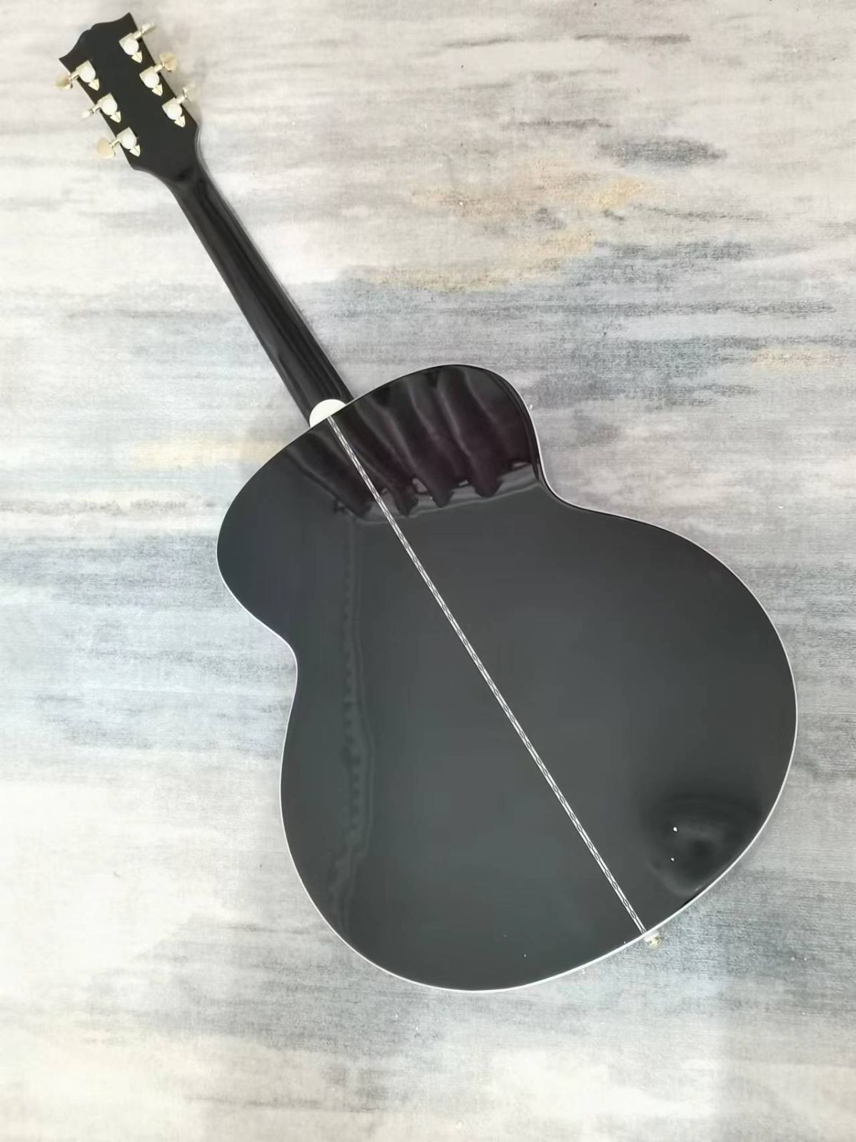 JJ Head ブラックアコースティックギター