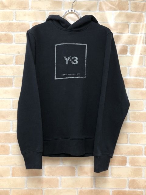中古】 Y-3 ワイスリー U SQ LBL GRPHC HOODIE GV6056 ブラック S