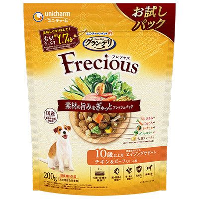 ユニ・チャーム グラン・デリ フレシャス 10歳以上用 チキン&ビーフ入り 200g&times;18袋