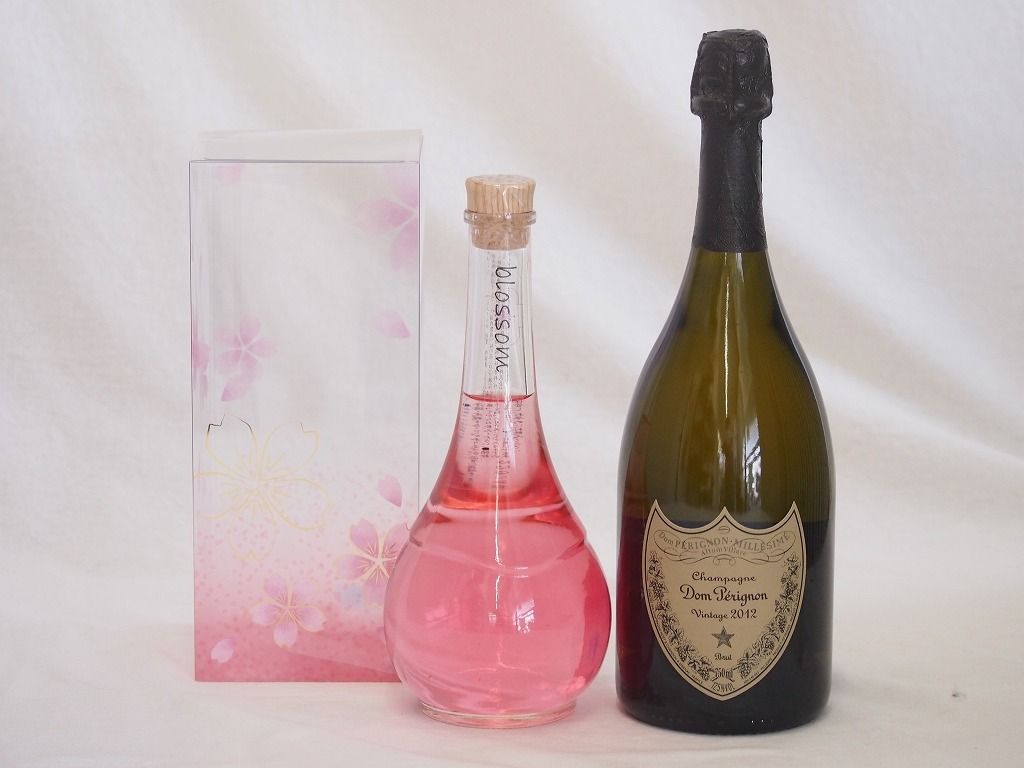 正規ドンペリ750ｍｌと中野BC Blossom ブロッサムさくら梅酒 500ml 2本セット