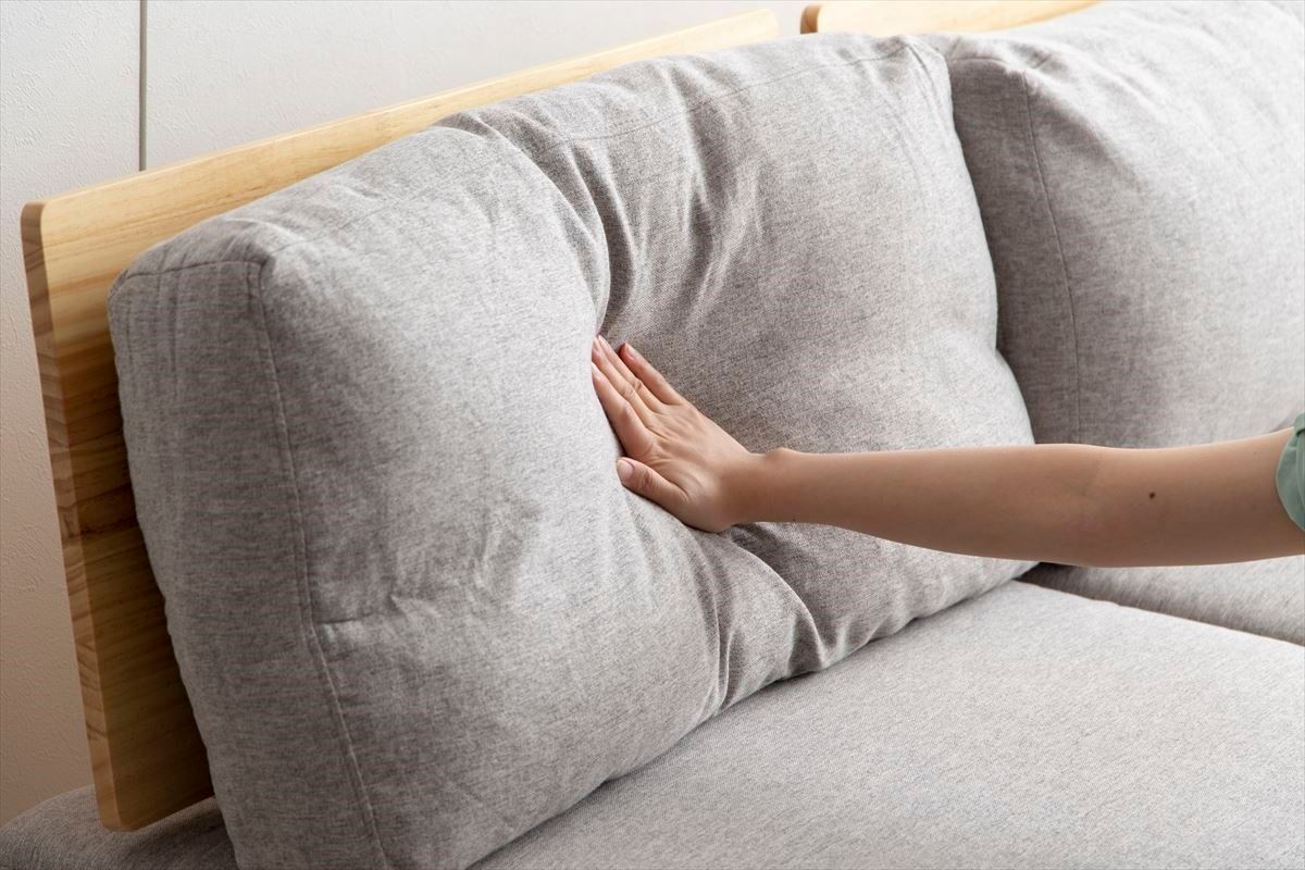 送料無料】［2点セット］ファブリック ローソファ 1脚 +