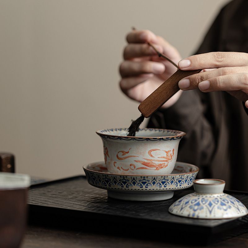 斑紫茶入 陶器 陶芸 手作り 茶道具 木箱付き やきもの 大前芳春