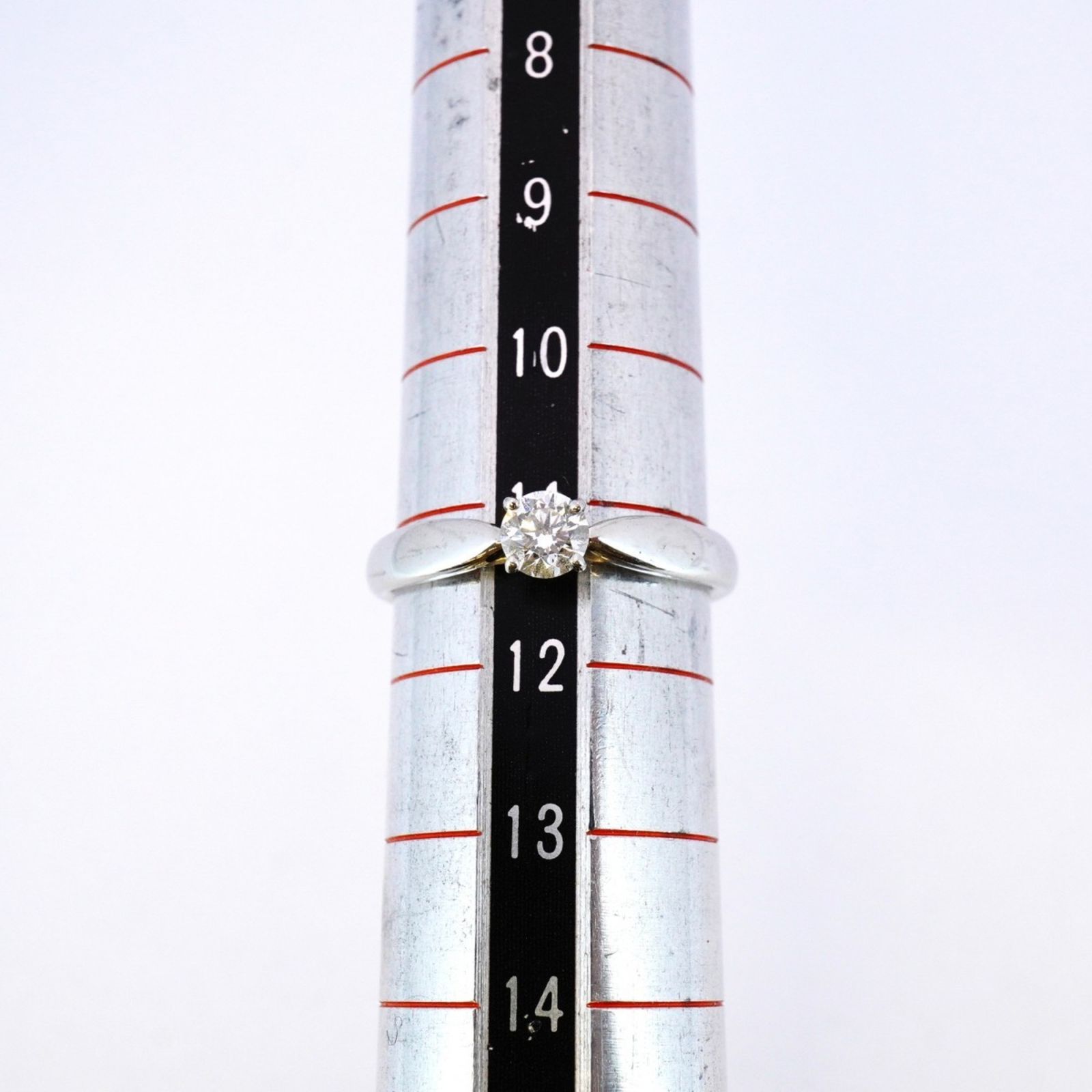 【栄】TIFFANY ティファニー Pt950 ソリティア ダイヤモンド 0.23ct リング 11.5号 1P 一粒 指輪 箱付 TIFFANY＆Co. ソリティア ネックレス Pt950 1Pダイヤ ティファニー