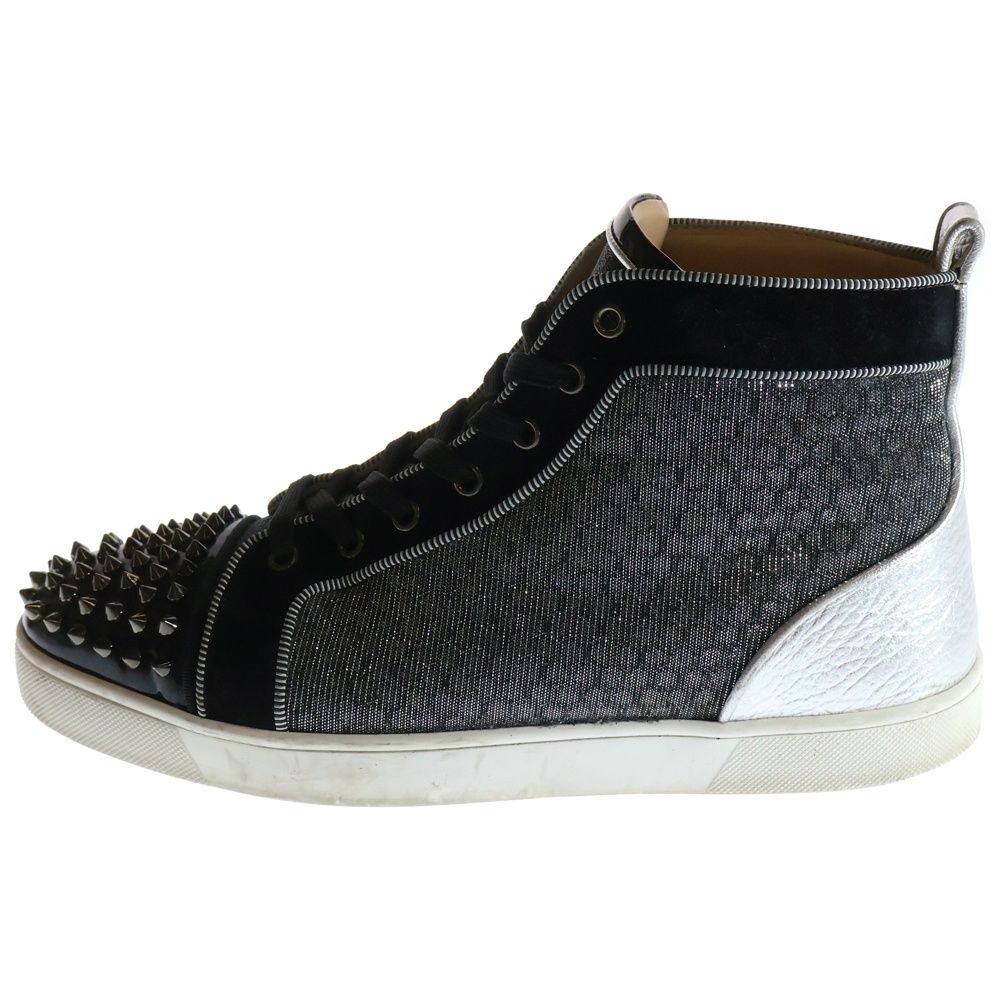 ルブタン ハイカット スウェード スニーカー