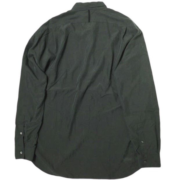 AMC エーエムシー 日本製 JOHN レーヨンレギュラーカラーシャツ M Carbon Black 長袖 トップス AMC エーエムシー 日本製 JOHN レーヨンレギュラーカラーシャツ M