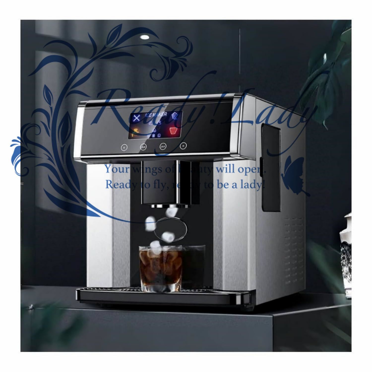 高速製氷機 家庭用／業務用 卓上 自動製氷機 タンク容量1.8L 大