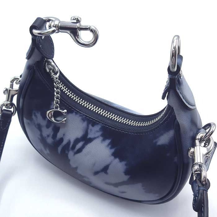 【新品】コーチ CT912 LHNGB (ミッドナイトネイビー)  バッグ ショルダーバッグ COACH JONIE ミニ レザー タイ ダイ プリント 2WAY 斜め掛け アウトレット レディース 送料無料 新品】コーチ CT912 LHNGB (ミッドナイトネイビー) バッグ ショルダー