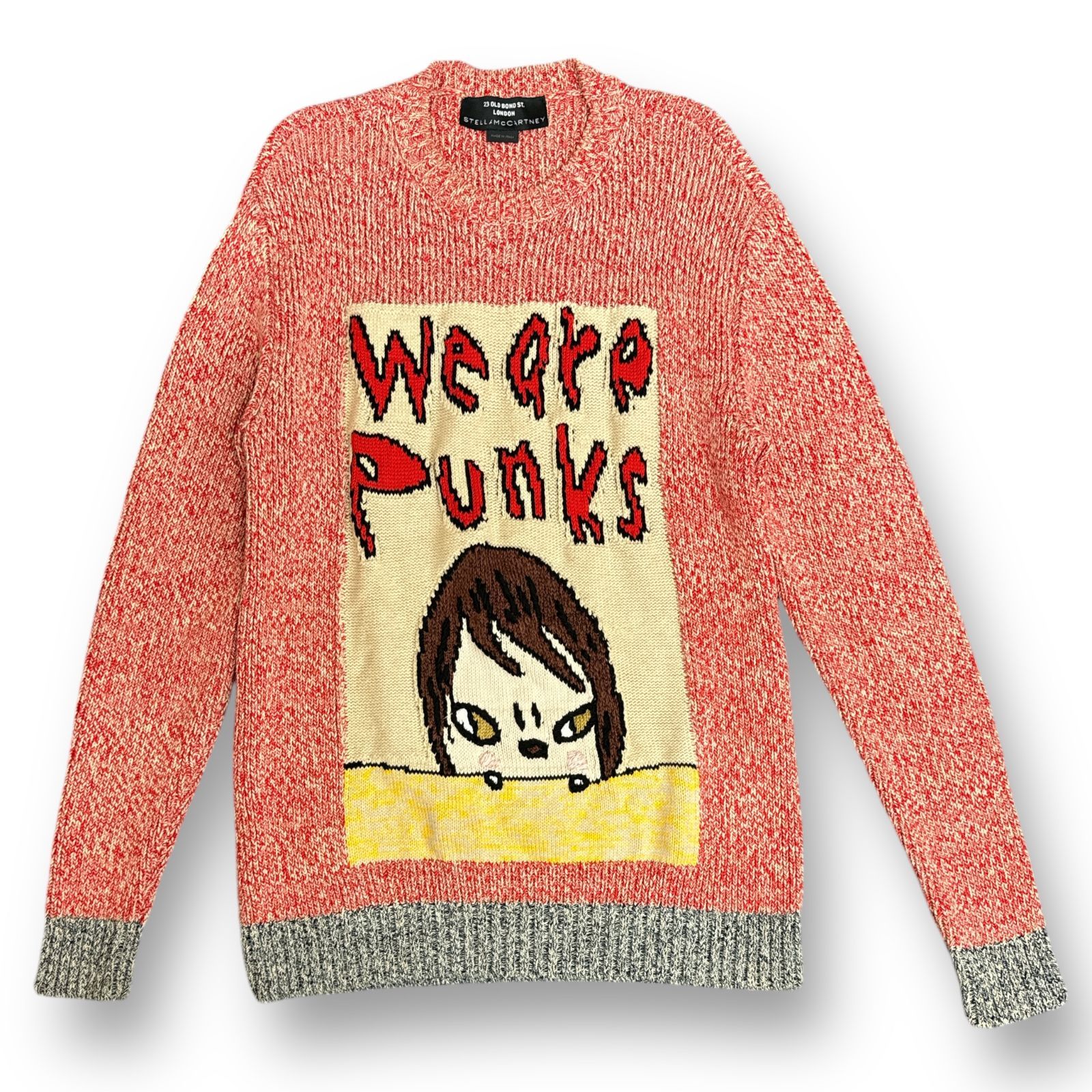 国内正規 Stella McCartney × 奈良美智 21SS We are Punks knit ニットセーター ステラマッカートニー  Yoshitomo Nara コラボ ピンク XS 76473A6 - メルカリ