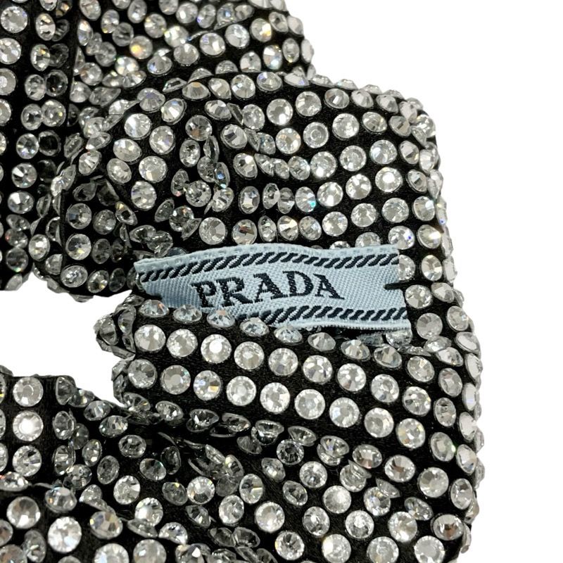プラダ PRADA ヘアアクセサリー ブラック シルバー