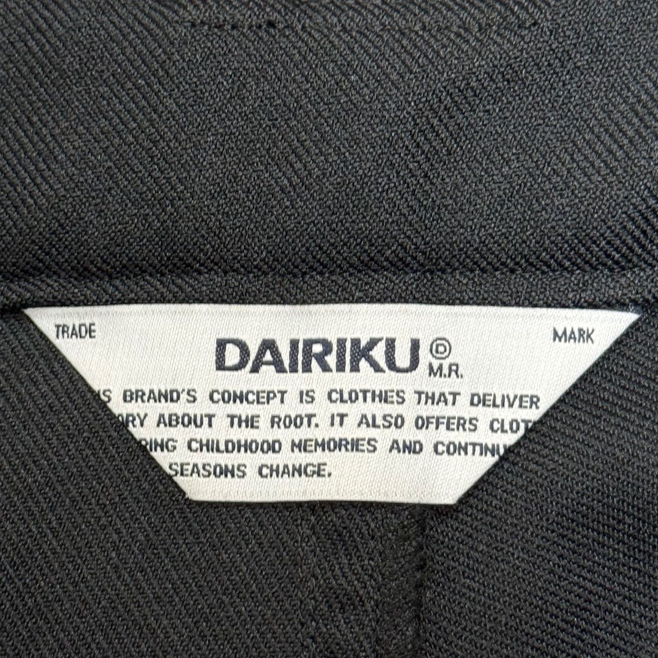 Dairiku ボンテージ DAIRIKU(ダイリク) Bondage Pressed Pantsボンテージパンツ23SS