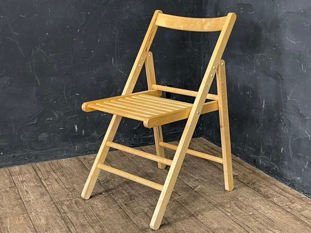 木製チェア 折りたたみ式 3脚セット 計画 MUJI 無印 天然木 バーチ材 椅子 インテリア 家具 430×500×775mm 514111