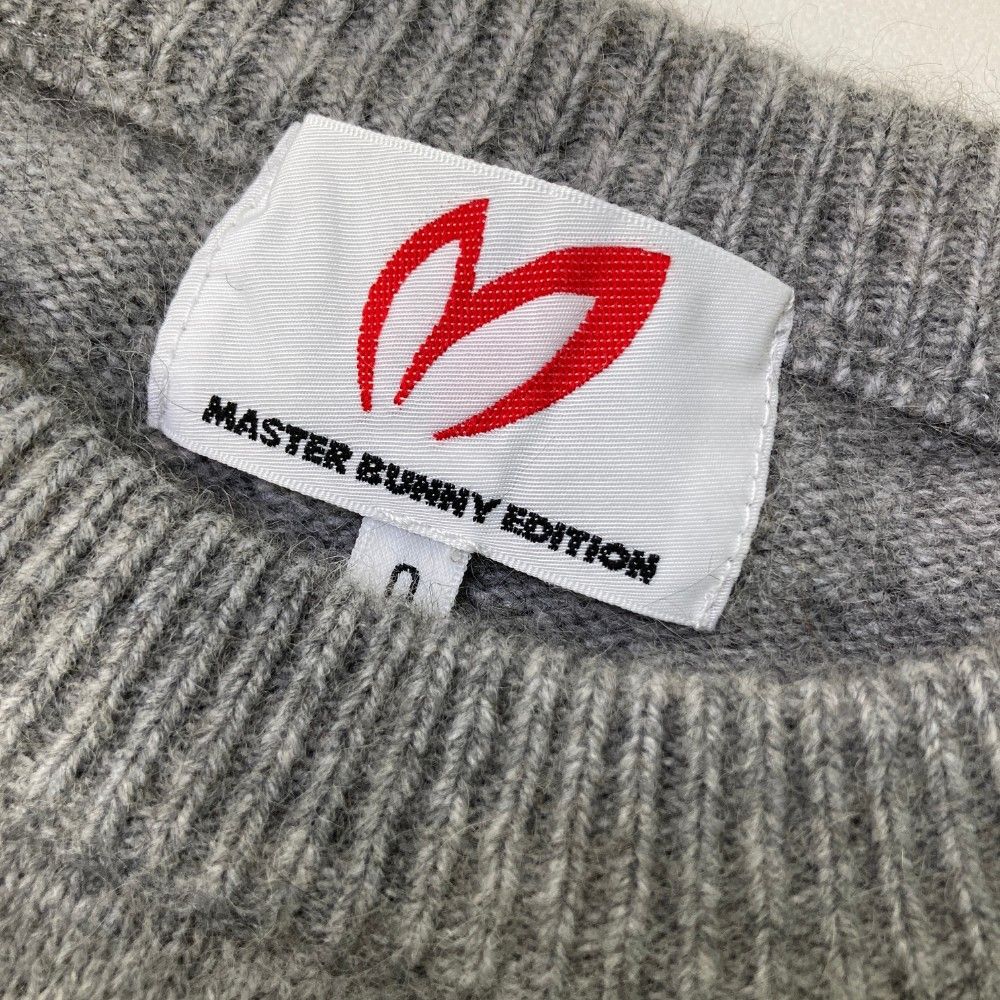 サイズ：0 MASTER BUNNY EDITION マスターバニーエディション  ニットセーター  グレー系 [240101356812] ゴルフウェア レディース ストスト サイズ：0 MASTER BUNNY EDITION マスターバニーエディション
