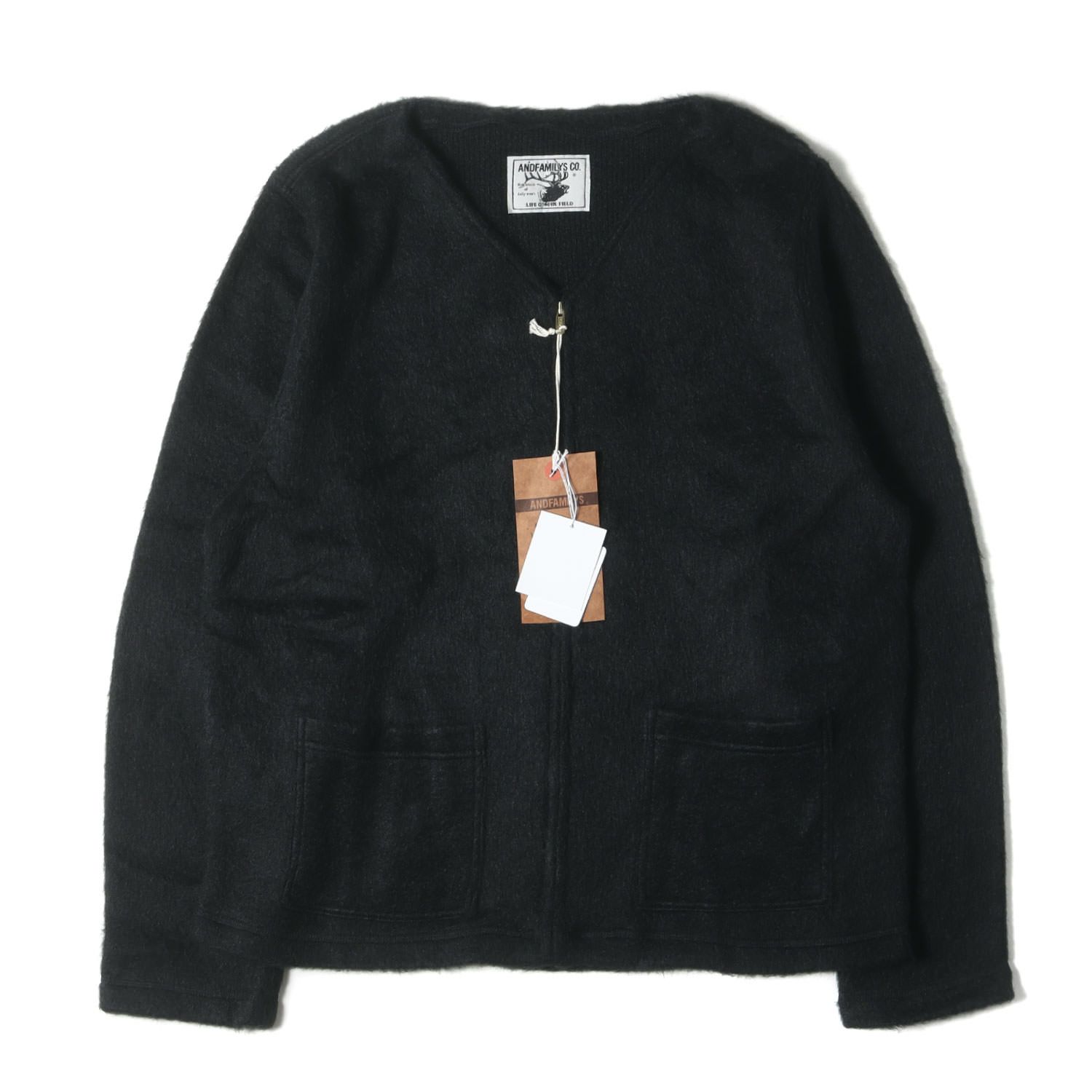 新品 andfamily アンドファミリー カーディガン サイズ:38(M) シャギー 