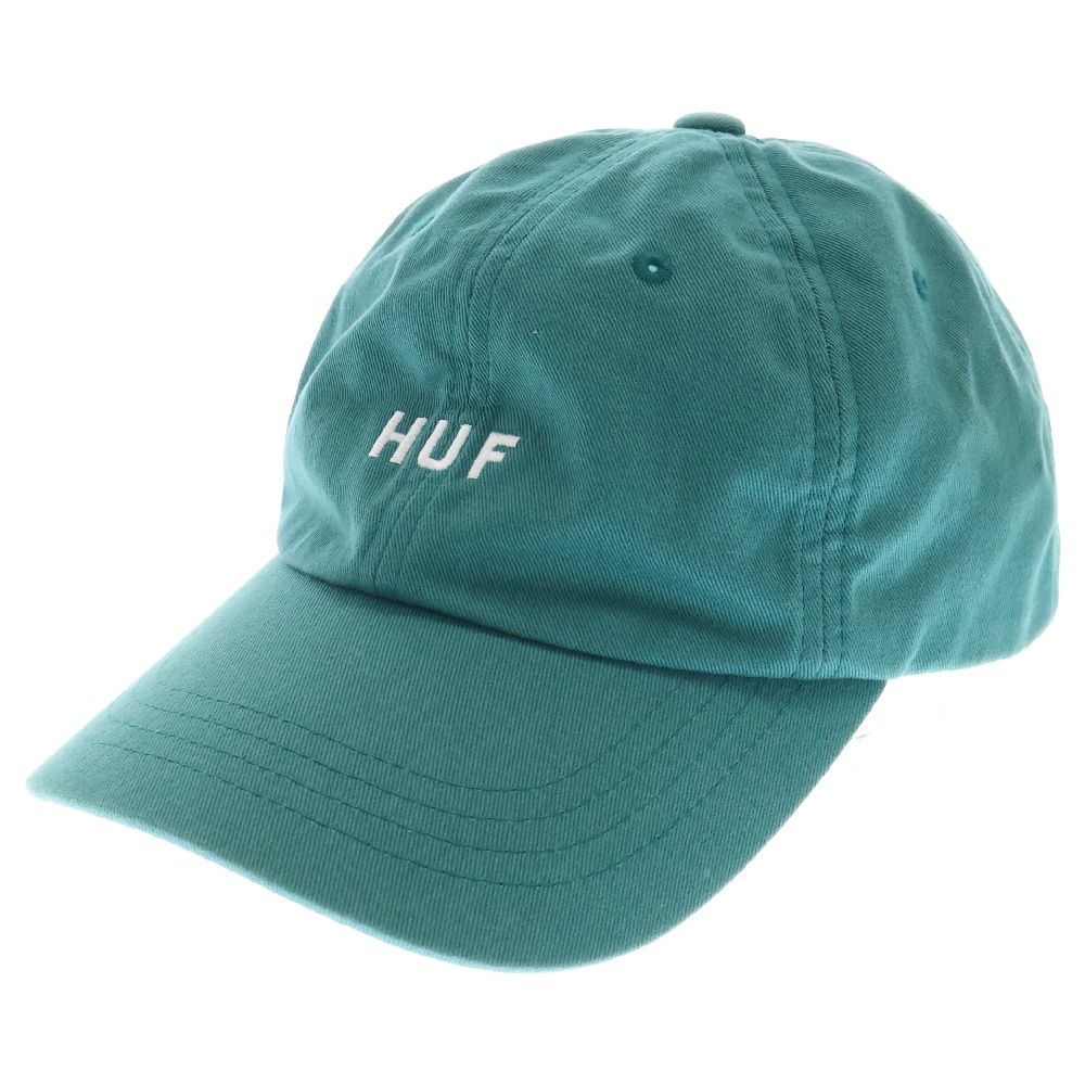 HUF (ハフ) フロントロゴ刺繍6パネルキャップ 帽子 グリーン