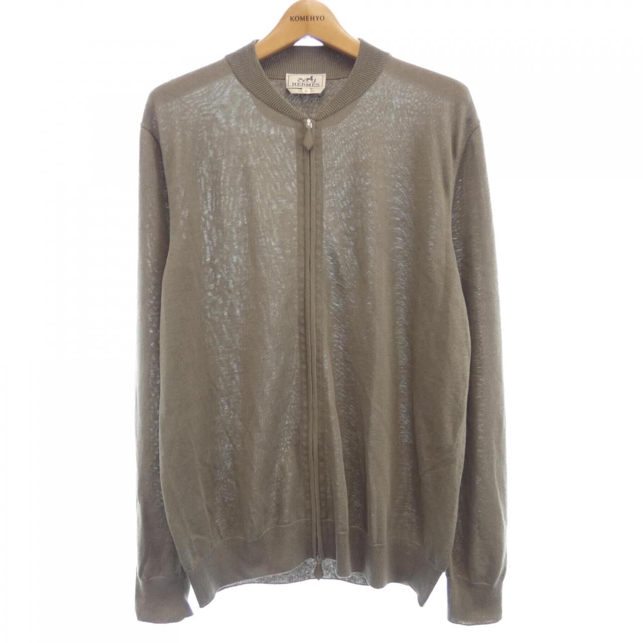 エルメス　カーディガン　落ち葉 HERMES エルメス カーディガン
