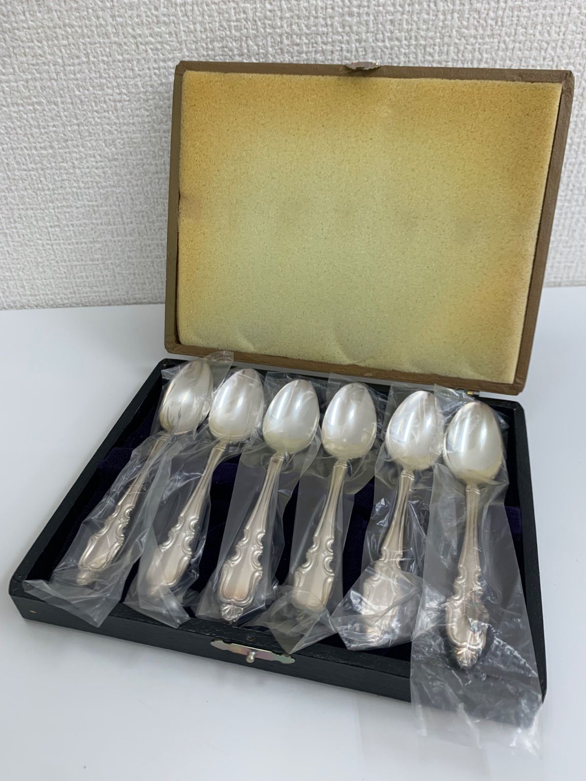 スイス シルバースプーン ６本セット アンティーク シルバー スプーン 6本セット 未使用品 レトロ アンティーク C542