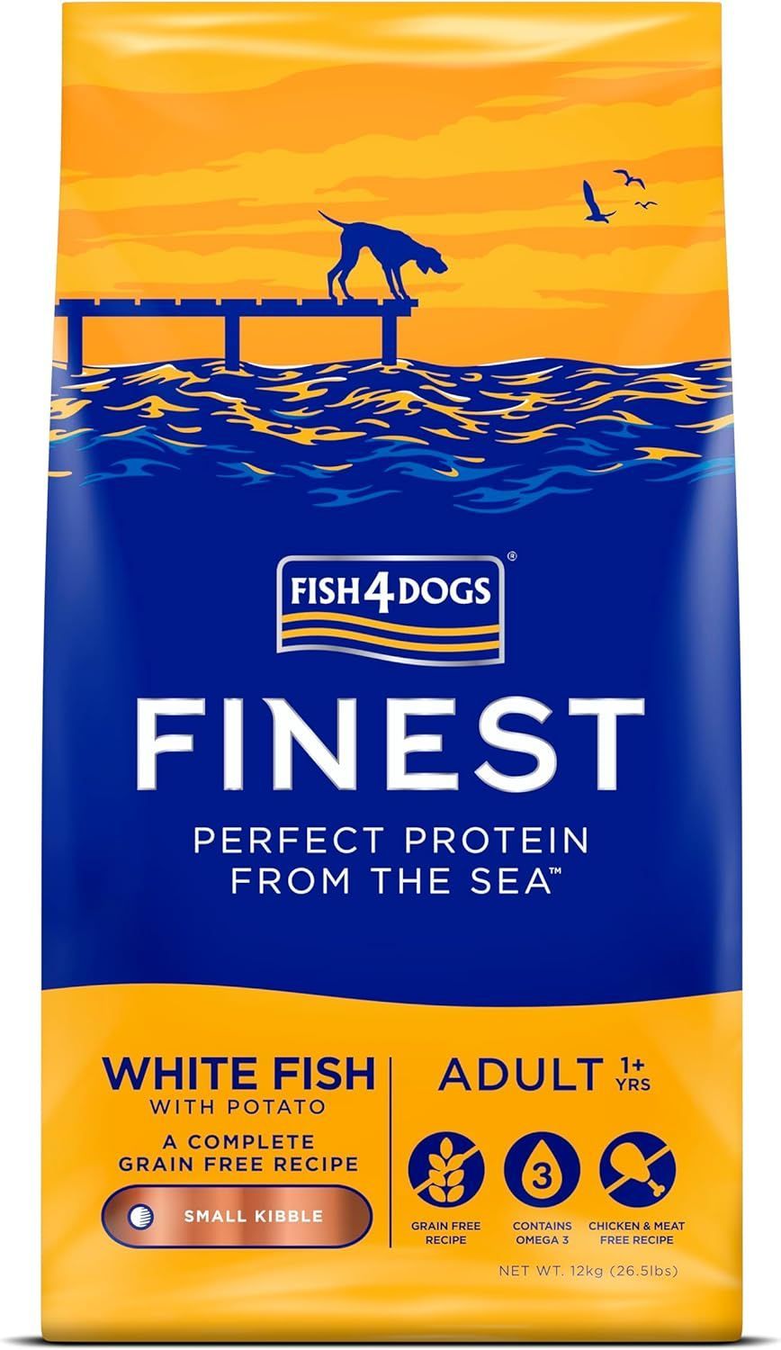 12kg FISH4DOGS フィッシュ4ドッグ ドッグフード ファイネスト オーシャンホワイトフィッシュ 12kg アダルト