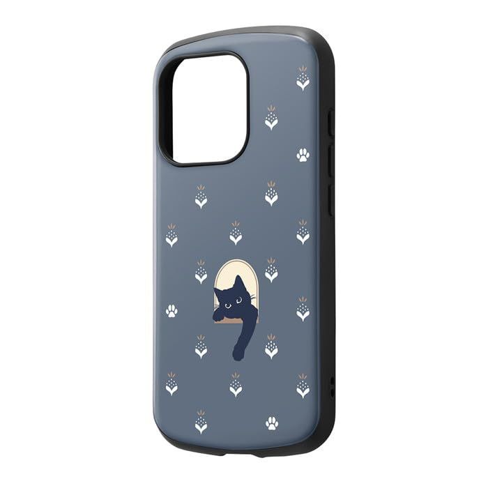 【在庫処分】ネコ ねこ 耐衝撃 猫 iPhone15Pro アイフォン15プロ 可愛い ケース 丈夫 ブルー Pro シンプル カバー 15 ソフト ハード iPhone スマホカバー スマホケース