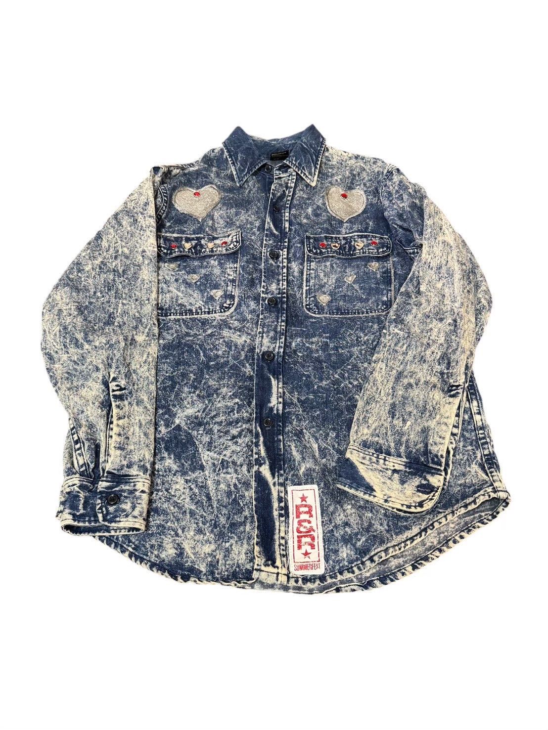 Prentiss デニムシャツ ハート ユニセックス