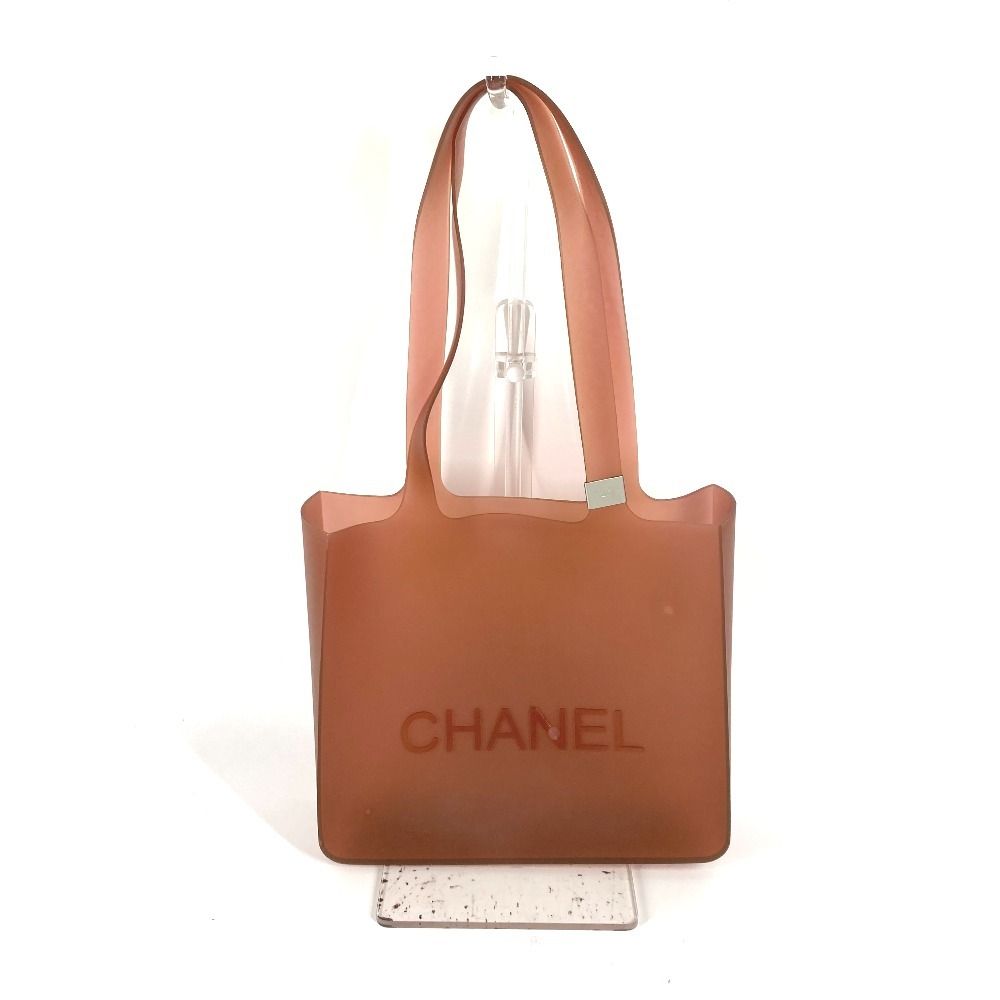 CHANEL シャネル ショルダーバッグ ロゴ ビーチバッグ ラバー
