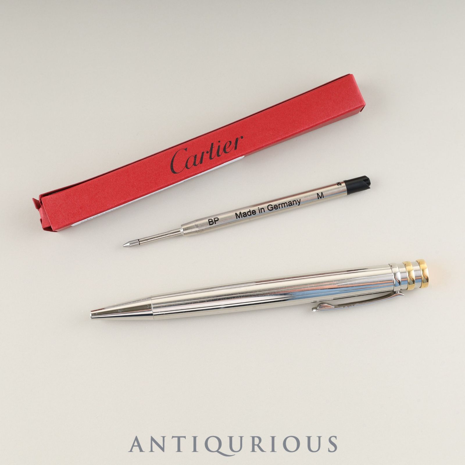 カルティエ トリニティ ボールペン メタル GP ツイスト式 純正リフィル
