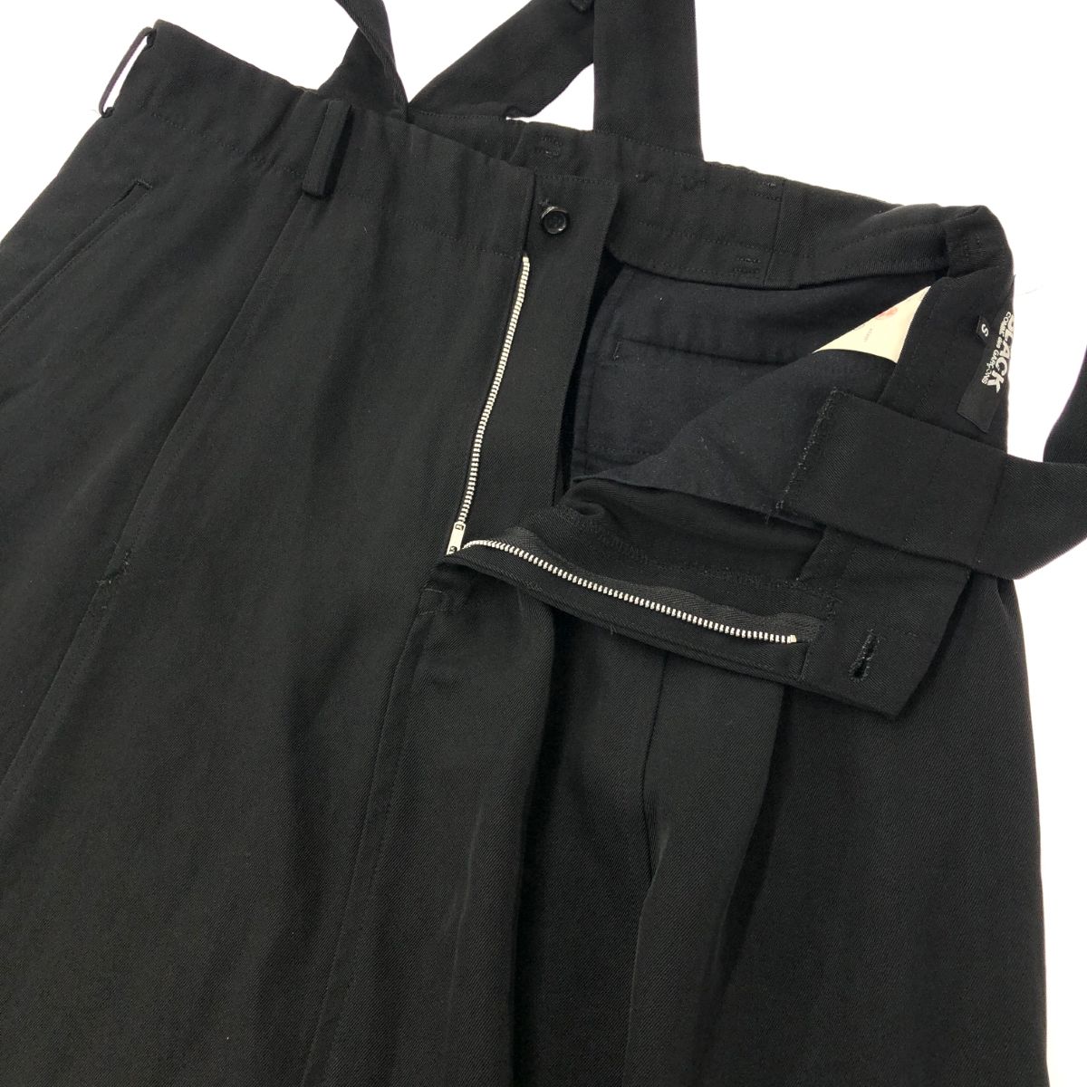 BLACK COMME des GARCONS ブラックコムデギャルソン 吊りサルエル 