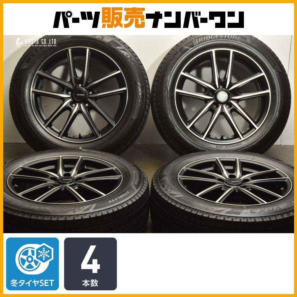 交換用に エコフォルム 18in 7.5J 42 PCD114.3 ブリヂストン ブリザック VRX3 225 60R18 ハリアー RAV4 エクストレイル レクサス NX