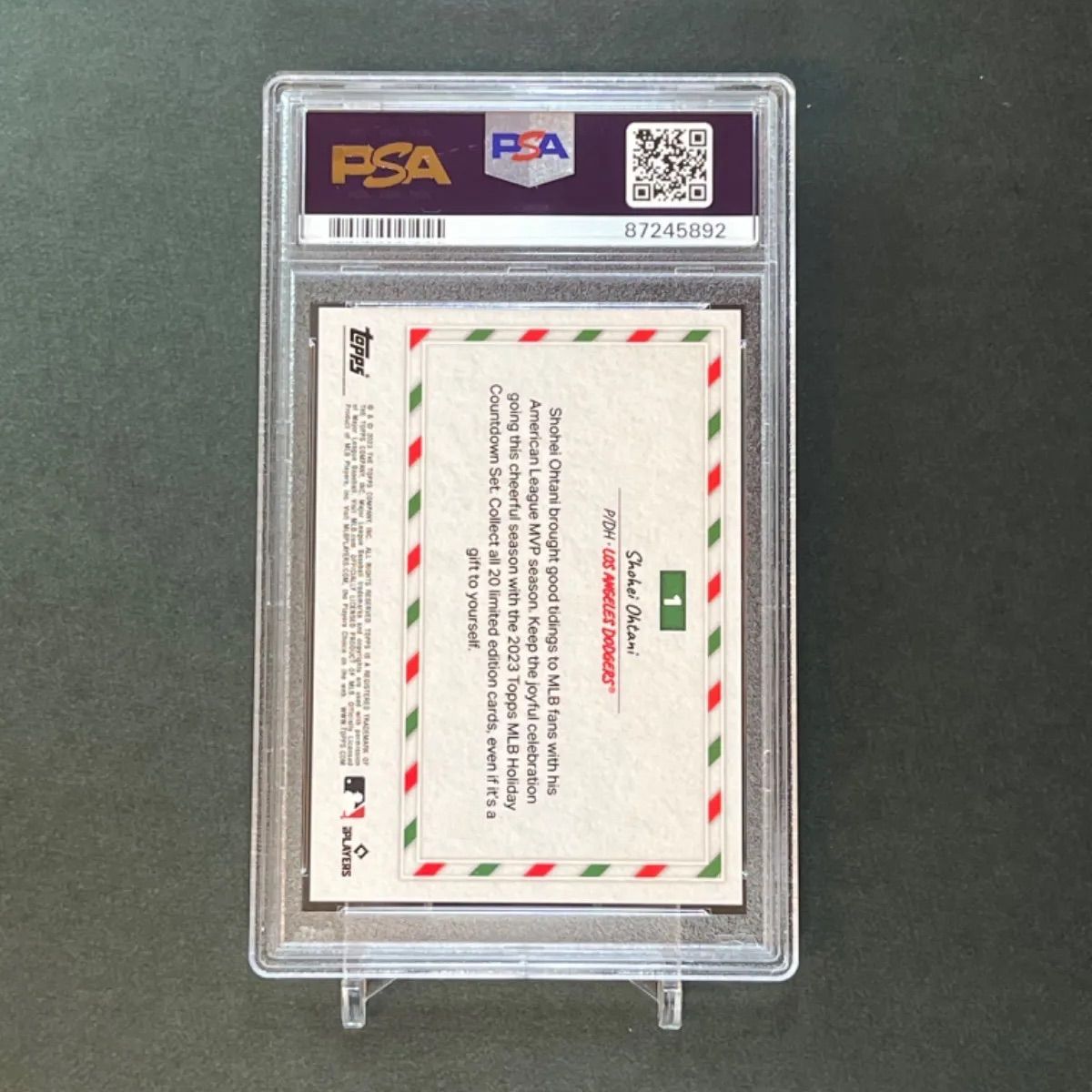 PSA10】大谷翔平 2023 Topps MLB Holiday Card JP Card 1 - メルカリ