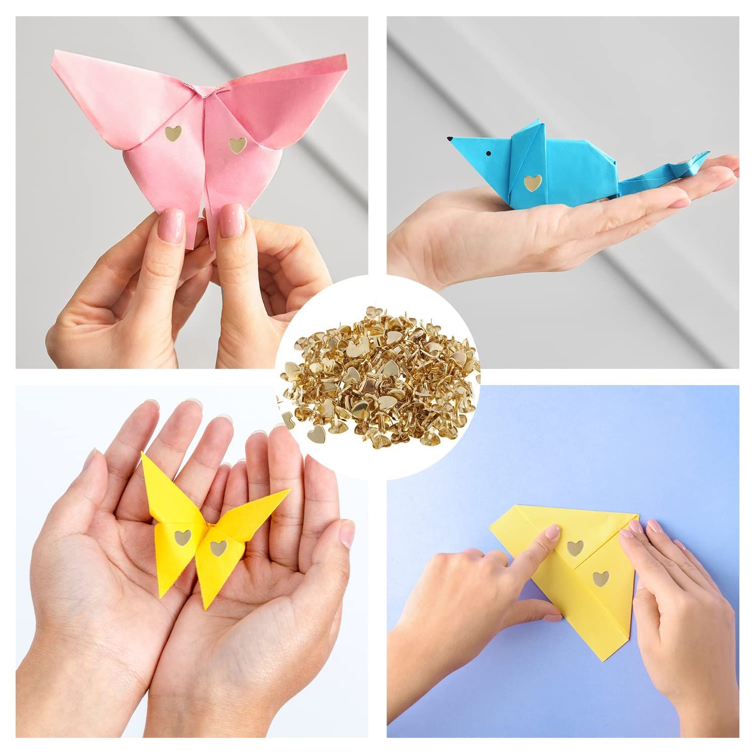 ハート割りピンカラフルミニ