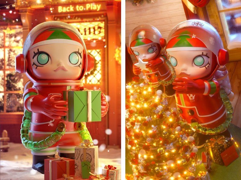 POP MART SPACE MOLLY CHRISTMAS 1000％ - メルカリ