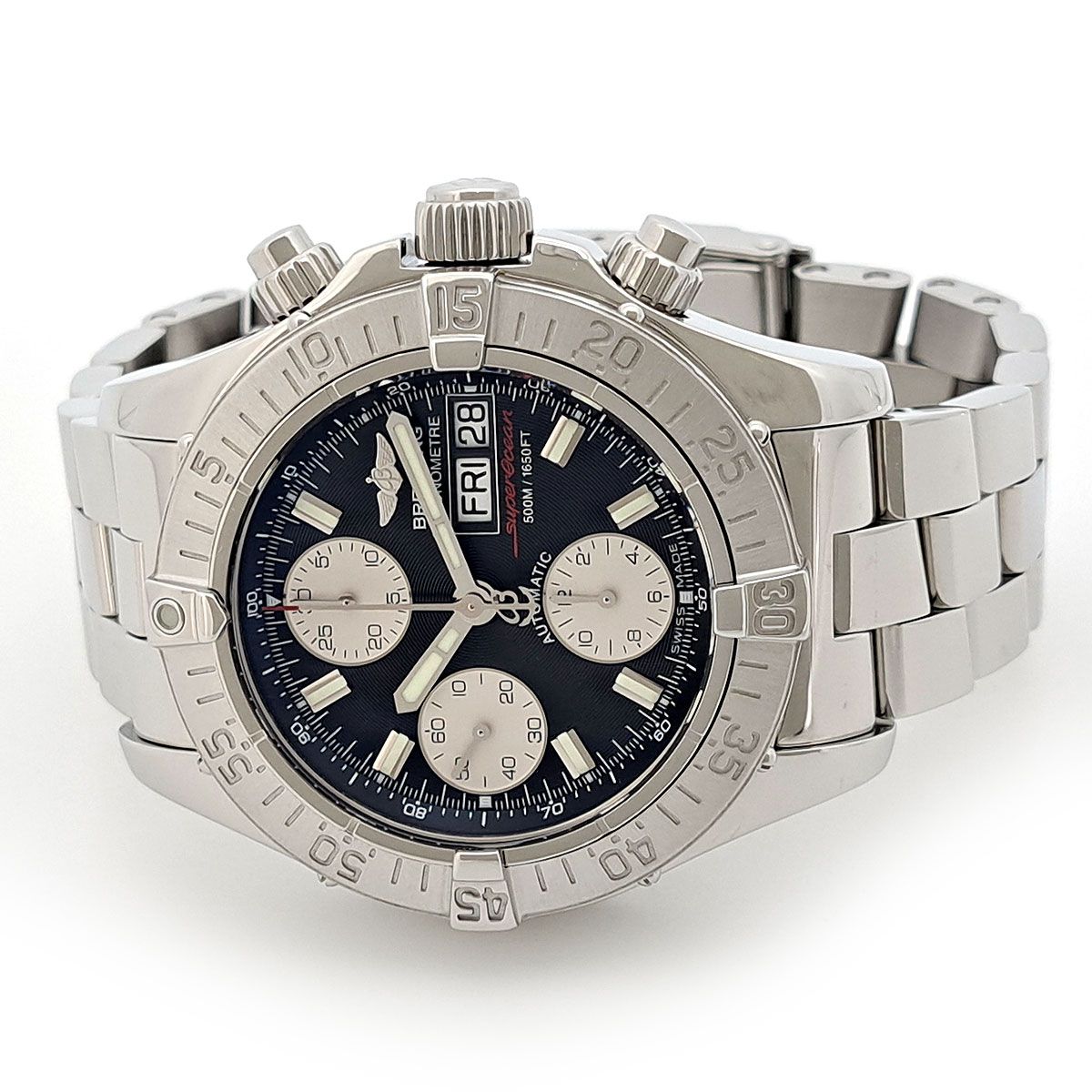 ブライトリング スーパーオーシャン クロノグラフ デイデイト A13340 自動巻き ステンレススティール メンズ BREITLING 時計