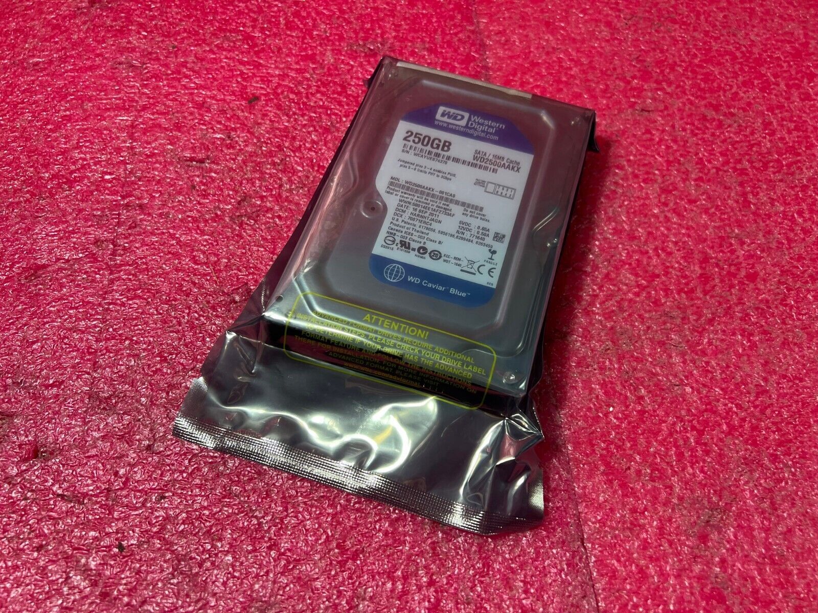 1 Pc Western Digital 250GB WD2500AAKX