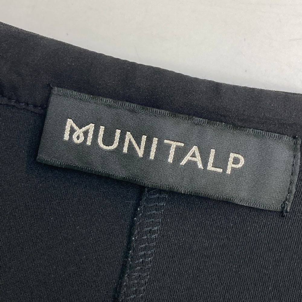 サイズ：42 MUNITALP ムニタルプ ノースリーブワンピース ブラック系