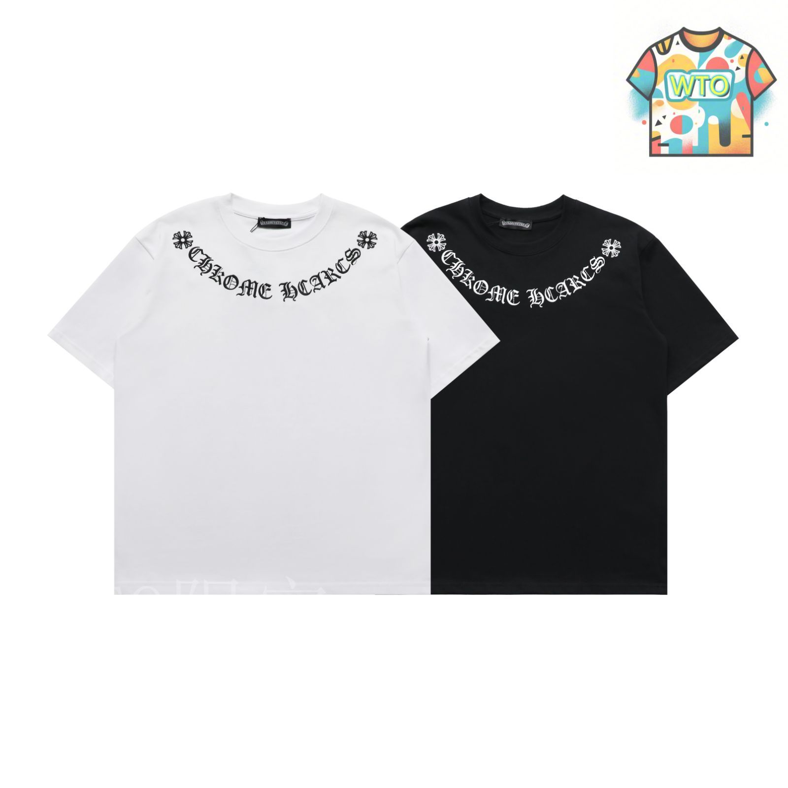 クロムハーツワッフル半袖Tシャツ刺繍ロゴ