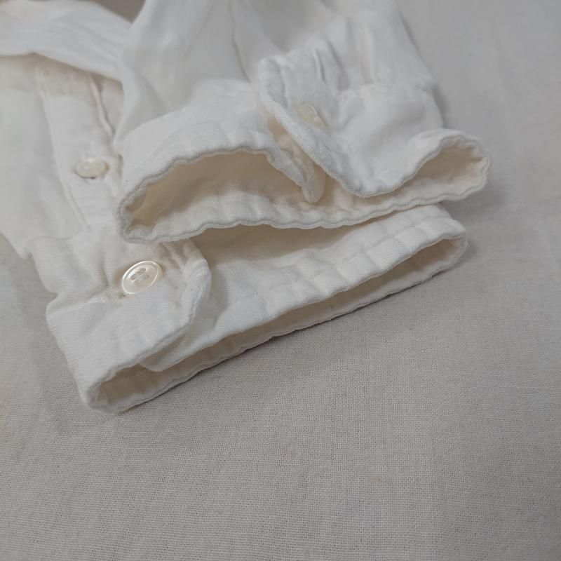 nest Robe ネストローブ 長袖 シャツ、ブラウス Shirt, Blouse nest Robe リネン高密度ツイルシャツ スタンドカラーシャツ 01183-1030 10114730 ネストローブ nest Robe バンドカラー ロング シャツ ストライプ