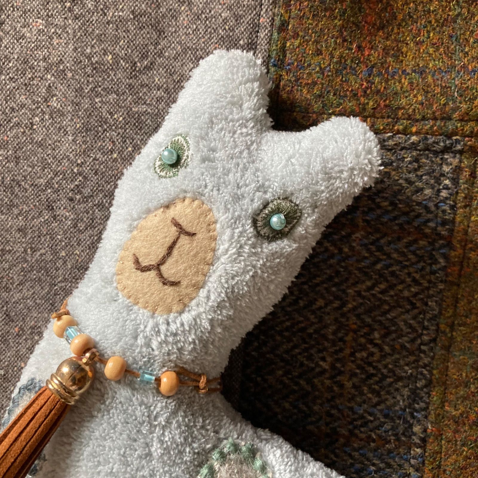 ミナペルホネン＊ハンドメイド＊ぬいぐるみ＊テディベア＊60 ミナペルホネン＊ハンドメイド＊ぬいぐるみ＊テディベア＊60