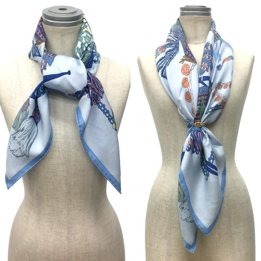 UNDER ファッション エルメス シルク ショールカレ140 宇宙の踊り aq11956