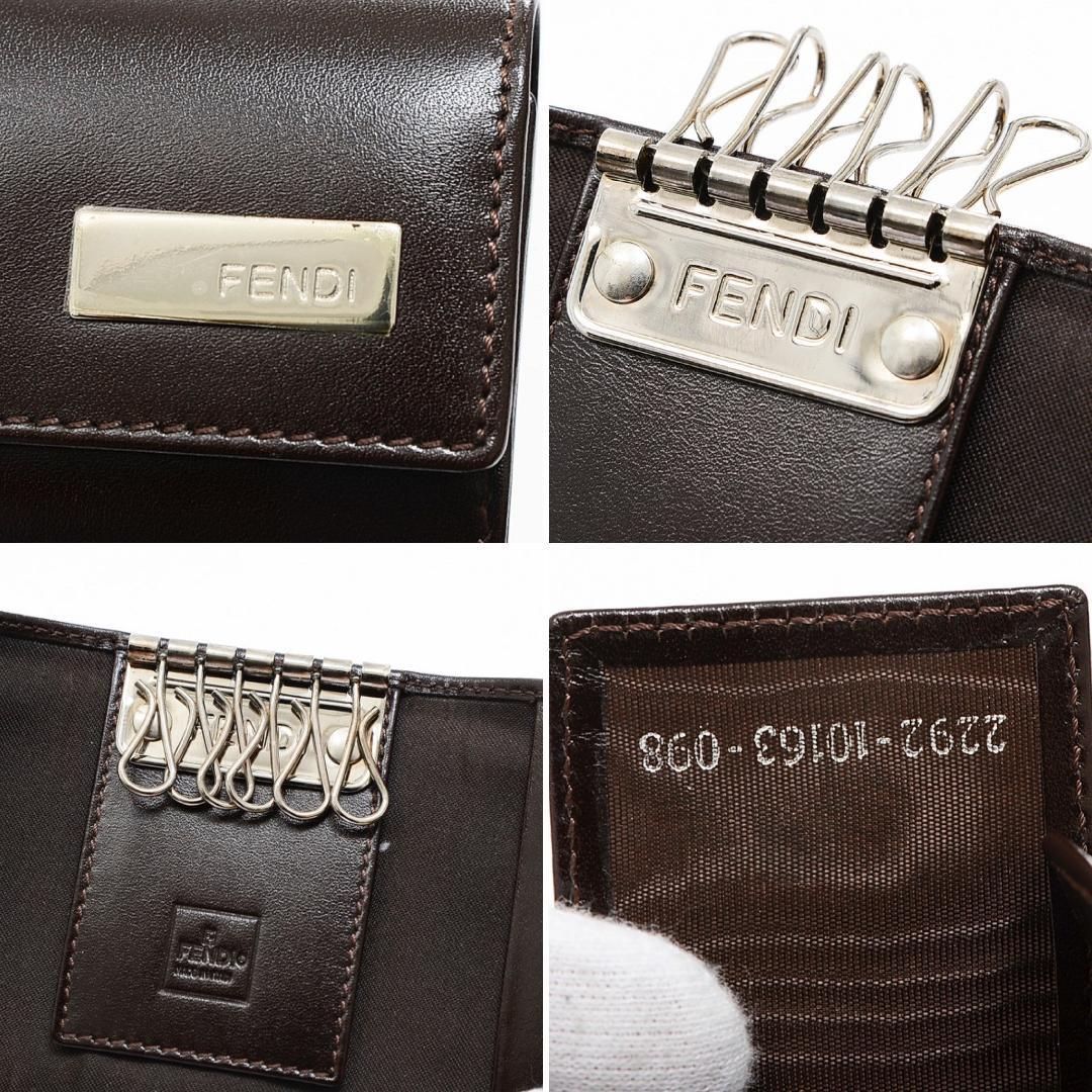 フェンディ 10163 6連 レザー キーケース カーフレザー 本革 FENDI-