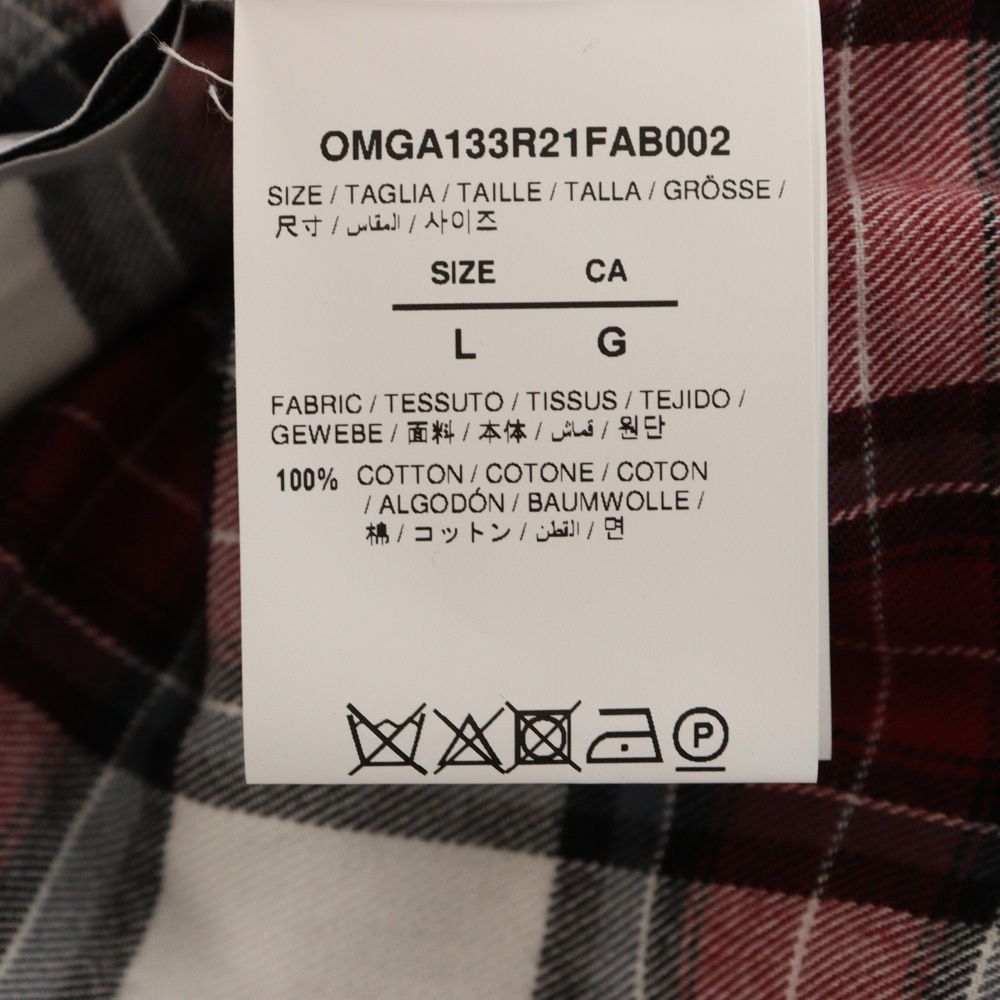 OFF-WHITE (オフホワイト) 21SS ALLOVER CHECK FLANN SHIRT オール