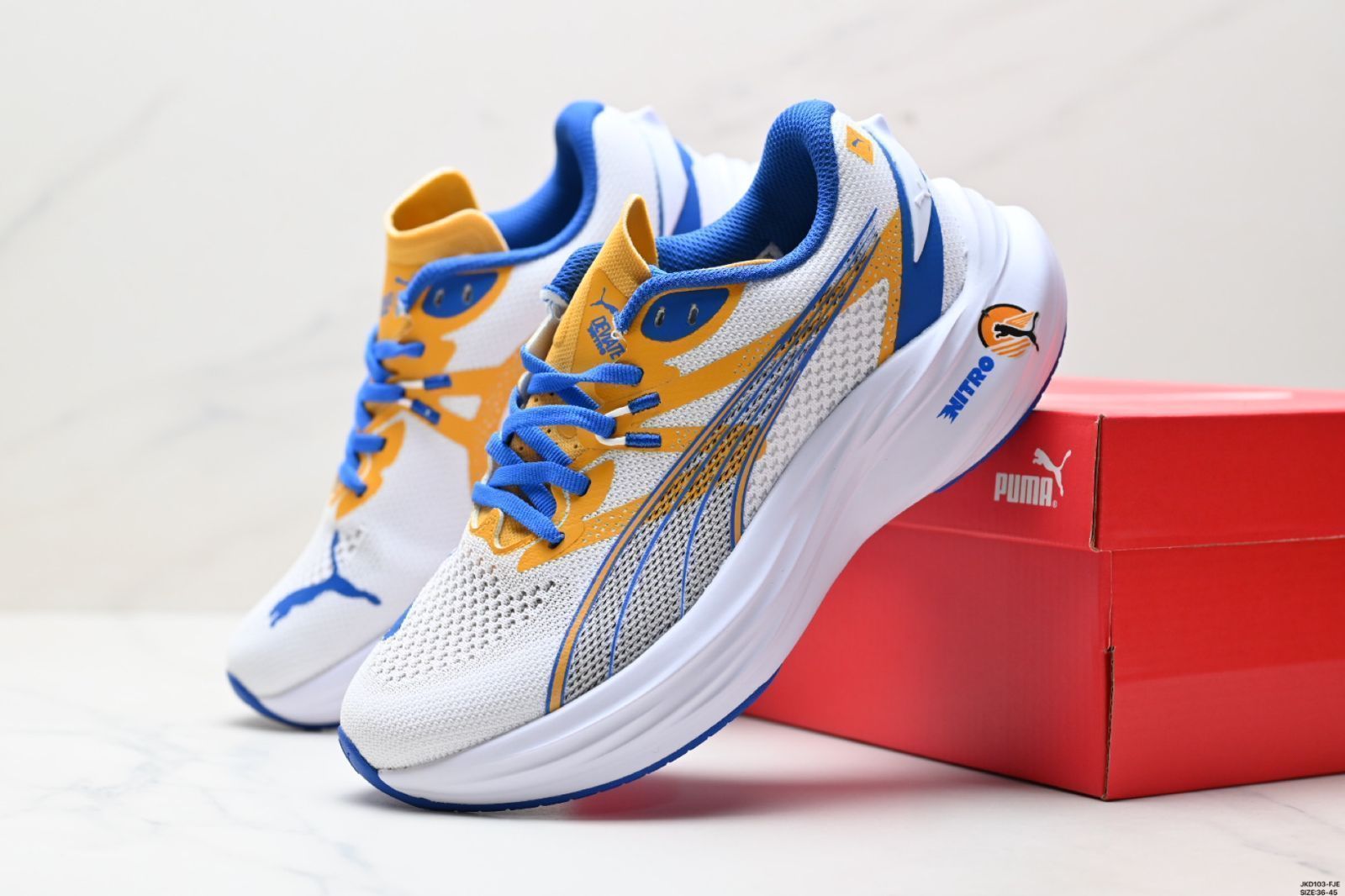 PUMA プーマ プーマ デビエイト ニトロ 3 クッション トレーニング ランニングシューズ 通気性 快適 滑り止め 耐磨耗 ロートップ レジャー ランニングシューズ KIN-KAAI_COM