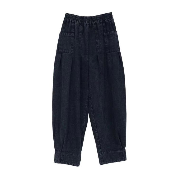 デニム ワイドパンツ レディース カーブパンツ ワイド ゆったり ハイ