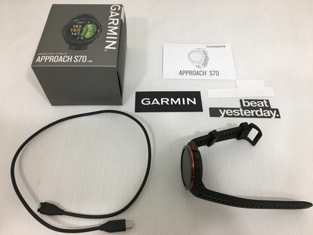 販売終了 返品OK ゴルフ用品 超 ガーミン Garmin ガーミン Approach アプローチ S70 47mm Black