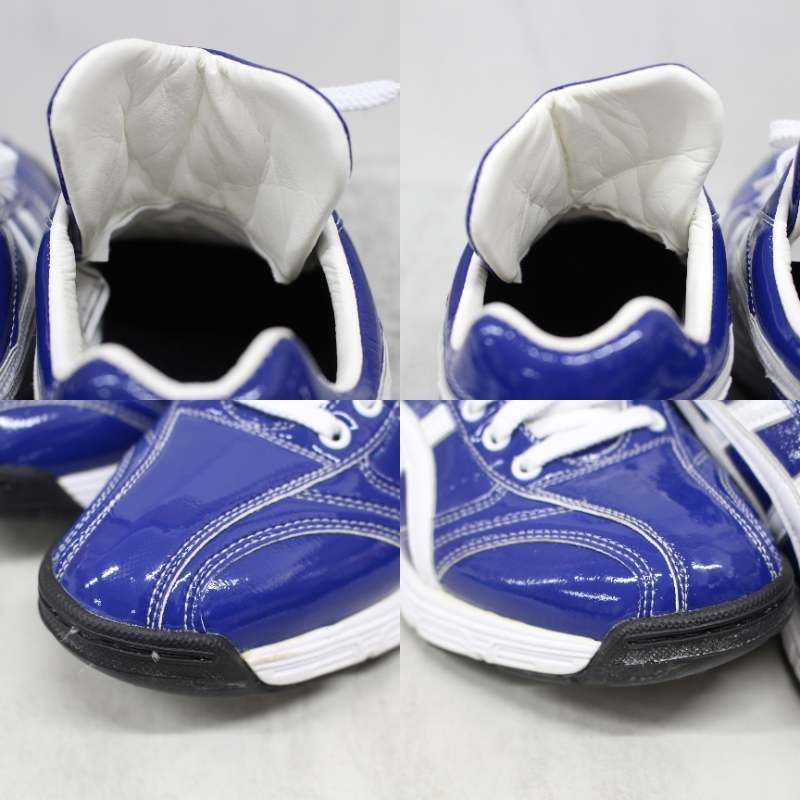 asics ゴールドステージ トレーニングシューズ ホワイト/ブルー ASICS（アシックス） 【サイズ交換送料無料】ホワイト×ネイビー 野球