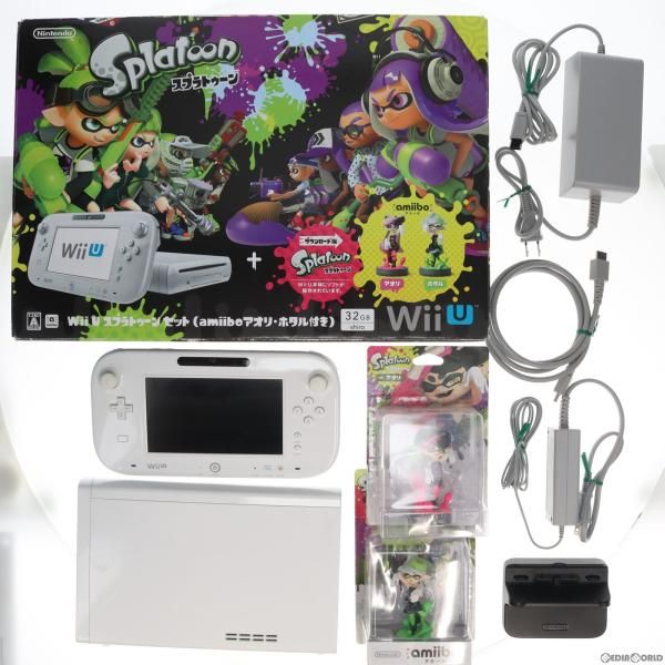 中古】[WiiU](本体)Wii U スプラトゥーン セット(amiibo アオリ