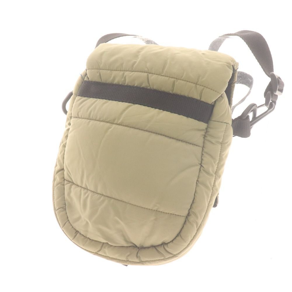 Moncler カーキ色 ショルダーバッグ □ モンクレール ミニ ショルダーバッグ 鞄 ナイロン メンズ